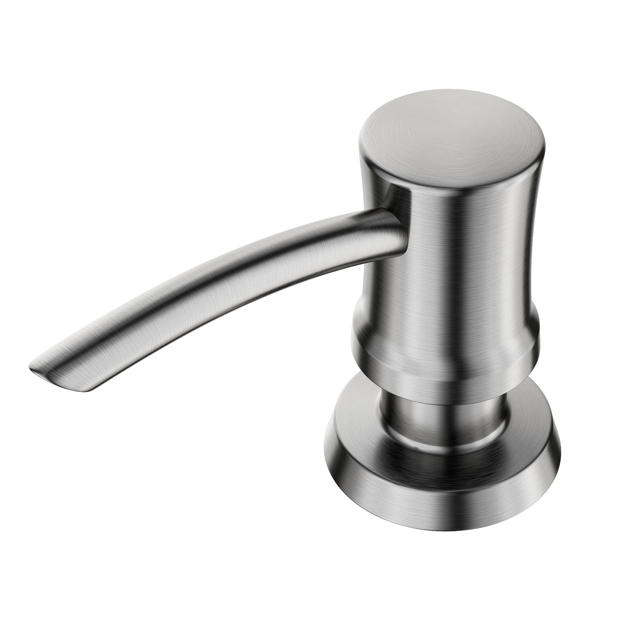 Stainless Steel Easy-Push Kitchen Soap and Lotion Dispenser