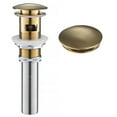 thumbnail image 1 of Kraus Brass Pop-up Drain for Bathroom Sink with Overflow in Brushed Gold, 1 of 5