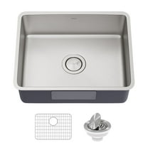 KRAUS Dex 21” Undermount 16 Gauge Stainless Steel Single Bowl Kitchen Sink