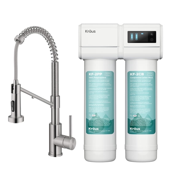 Kraus FS-1001-KFF-1610SFS Bolden 1.8 GPM Single Hole Pre-Rinse Pull Down Kitchen Faucet -