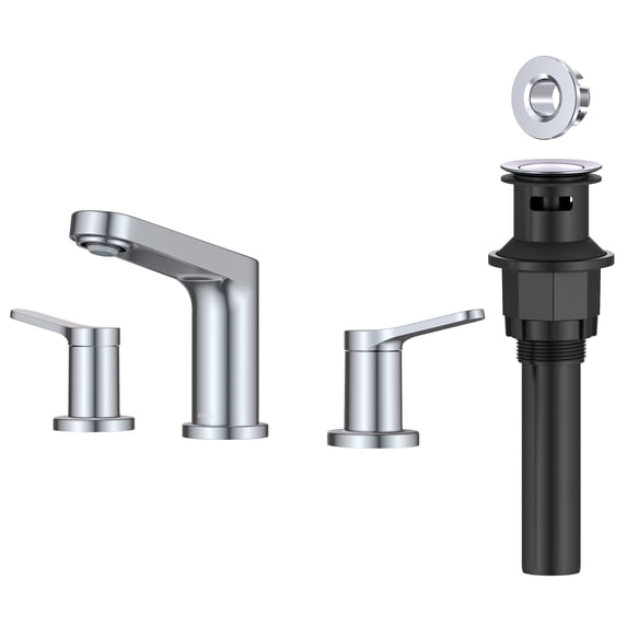 Kraus FUS-14103CH Indy 1.2 GPM Widespread Bathroom Faucet - Chrome