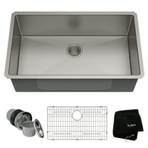 KRAUS Standart Pro 32" Undermount Single Bowl 16 Gauge Stainless Steel Kitchen Sink
