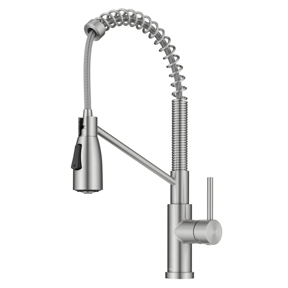 Kraus KPF-1617SFS Coda 1.8 GPM Single Hole Pre-Rinse Kitchen Faucet - Stainless Steel