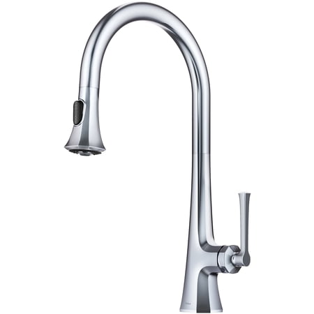 Kraus KPF-4104CH Savan 1.8 GPM Single Hole Pull Down Kitchen Faucet - Chrome