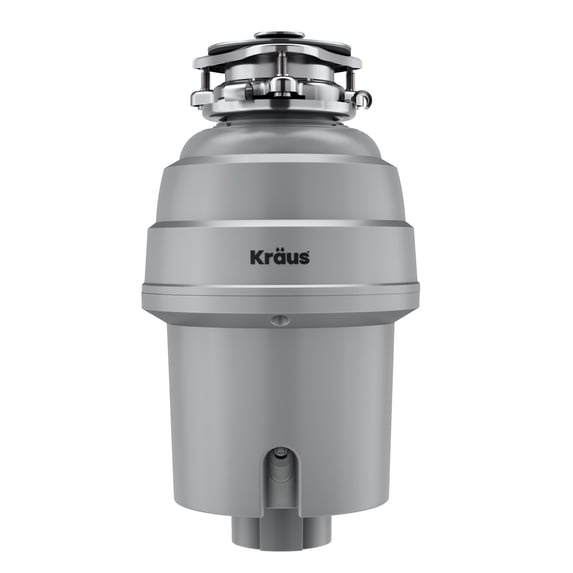 Kraus KWD200-100MGR 1 Hp Continuous Feed Garbage Disposal - Grey