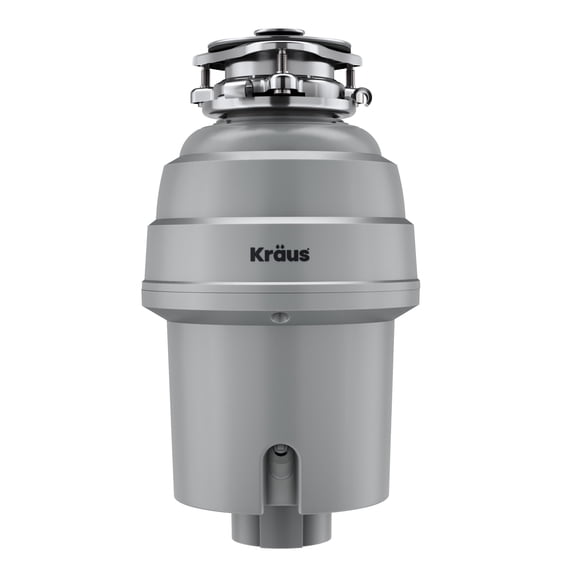 Kraus KWD210-75MGR 3/4 Hp Continuous Feed Garbage Disposal - Grey