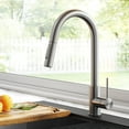 thumbnail image 1 of Kraus Oletto Contemporary Pull-Down Single Handle Kitchen Faucet in Spot Free Stainless Steel, 1 of 15