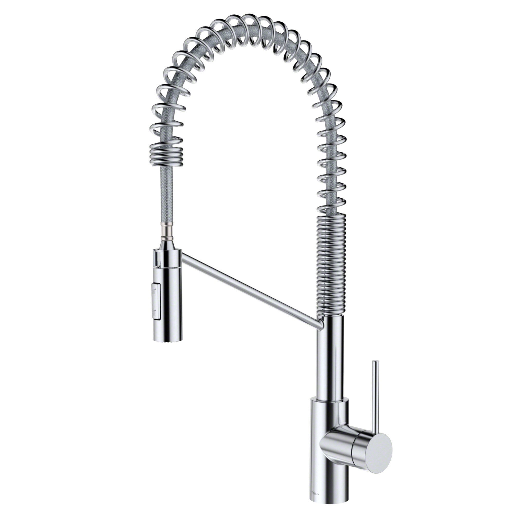 Chrome Commercial Style Pull-Down Kitchen Faucet with Spray