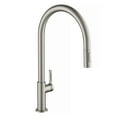 thumbnail image 1 of Oletto High-Arc Single Handle Pull-Down Kitchen Faucet in Spot Free Stainless Steel, 1 of 7