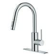 thumbnail image 1 of KRAUS Oletto Single Handle Pull Down Kitchen Faucet with QuickDock Top Mount Installation Assembly in Chrome, 1 of 8