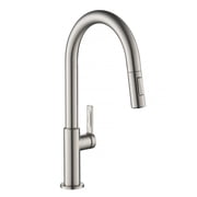 KRAUS Oletto Single Handle Pull Down Kitchen Faucet in Spot Free Stainless Steel