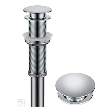 Kraus PU-L10CH Bathroom Sink Pop-Up Drain with Extended Thread in Chrome