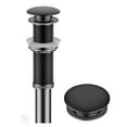 thumbnail image 1 of Kraus PU-L10MB Bathroom Sink Pop-Up Drain with Extended Thread in Matte Black, 1 of 7