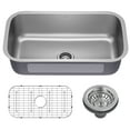 thumbnail image 1 of KRAUS Premier 32” Undermount 18-Gauge Stainless Steel Single Bowl Kitchen Sink, 1 of 7