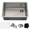 thumbnail image 1 of KRAUS Standart Pro 27" Undermount Single Bowl 16 Gauge Stainless Steel Kitchen Sink, 1 of 8