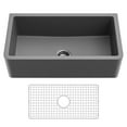 thumbnail image 1 of Kraus Turino 33 inch Farmhouse Reversible Apron Front Fireclay Single Bowl Kitchen Sink in Matte Grey, 1 of 17
