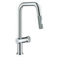 thumbnail image 1 of Kraus Urbix Industrial Pull-Down Single Handle Kitchen Faucet in Chrome, 1 of 15
