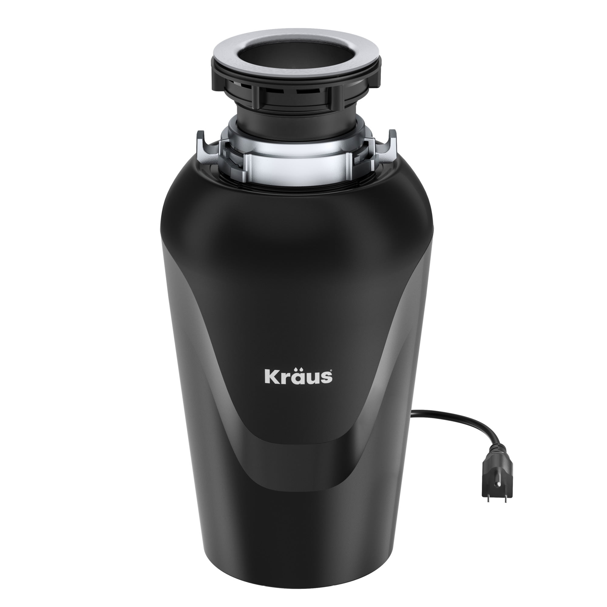 Matte Black Continuous Feed Garbage Disposal with 3/4 HP Motor