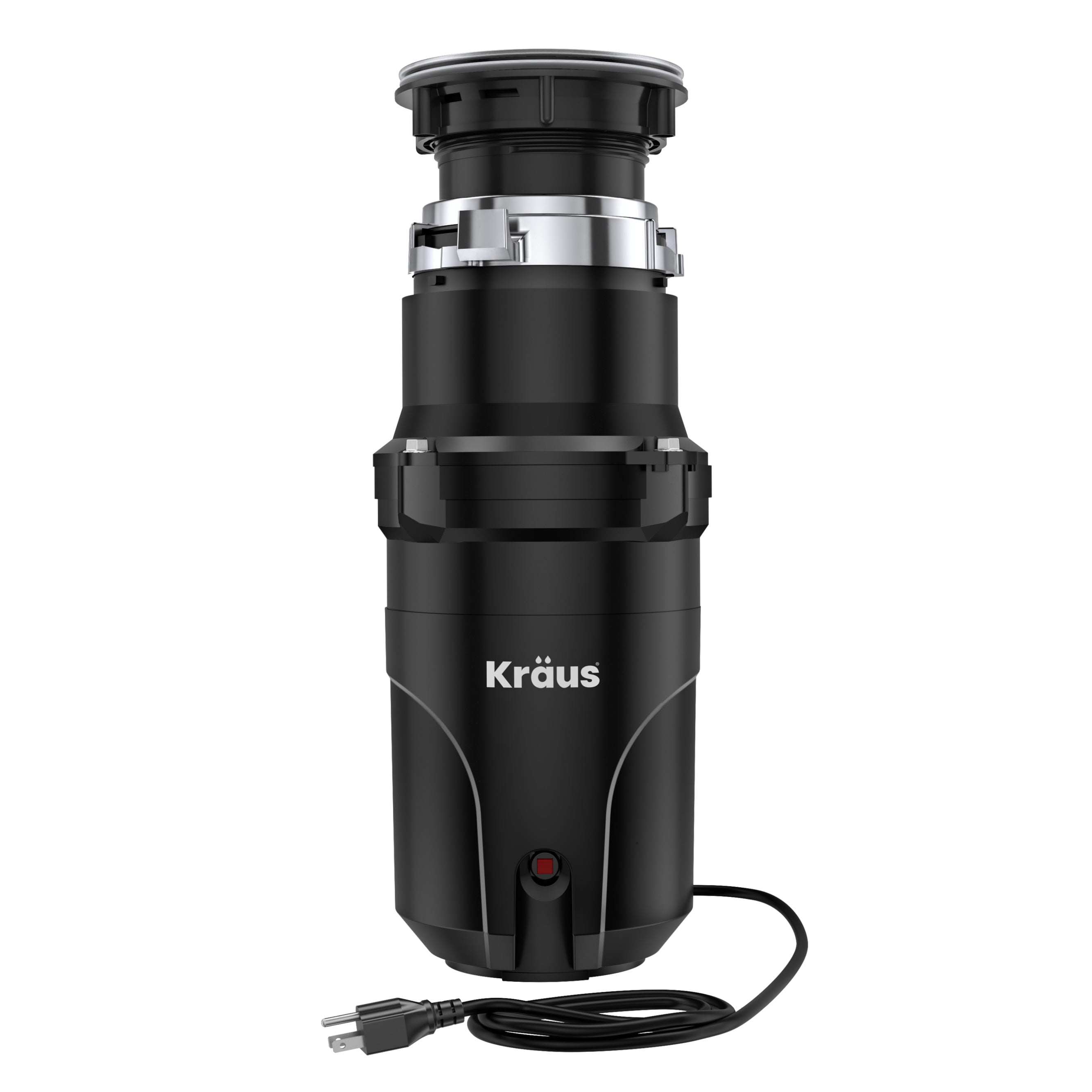 Kraus Matte Black 1/2 HP Continuous Feed Garbage Disposal