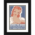thumbnail image 1 of Krause, Erik-Hans 11x14 Black Ornate Wood Framed with Double Matting Museum Art Print Titled - Nurse the baby. Your protection against trouble, 1 of 4