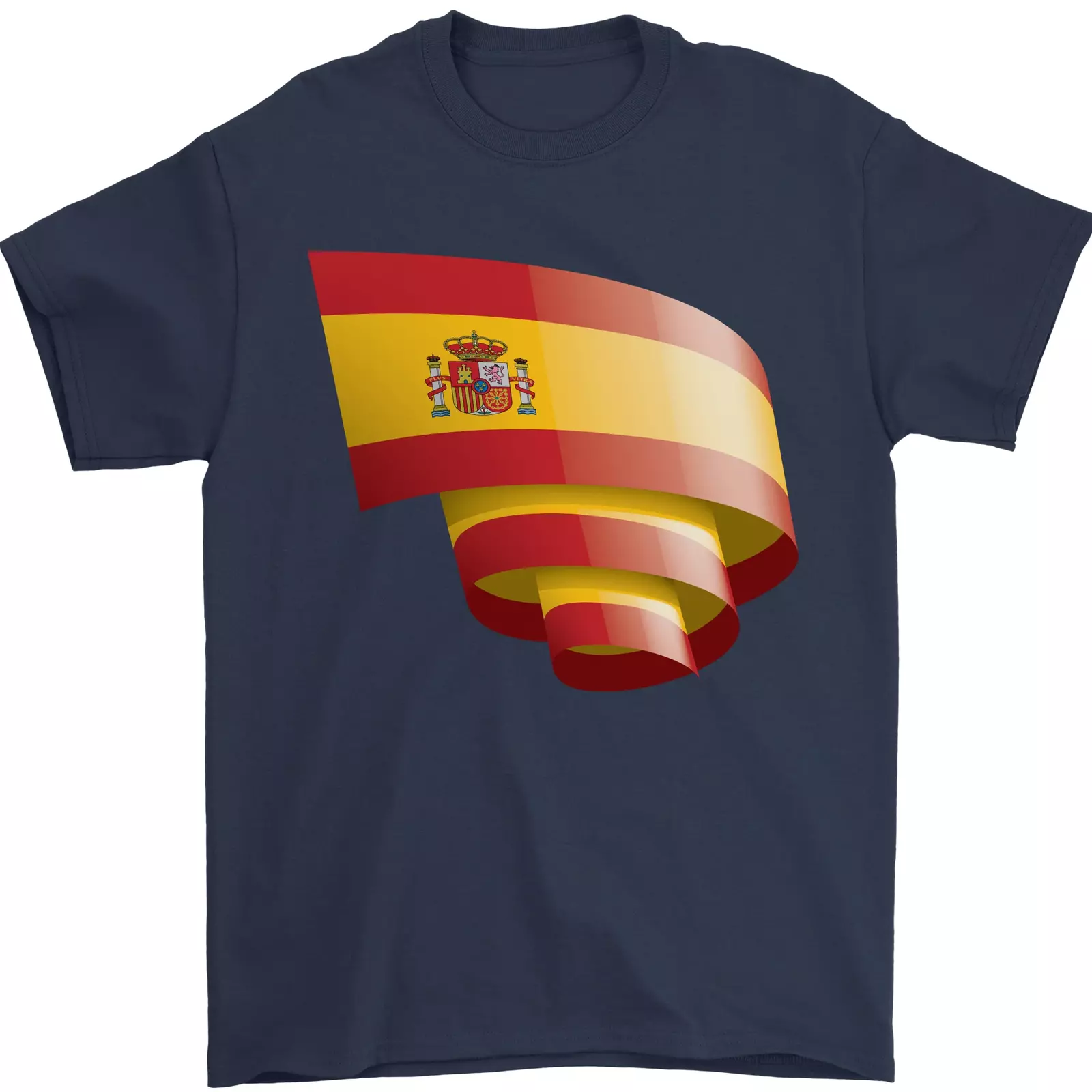 Krause Spain Flag Spanish Day Football Mens 100 Cotton