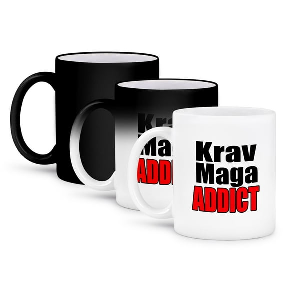 3dRose, Krav Maga Addict, 11oz Magic Transforming Mug