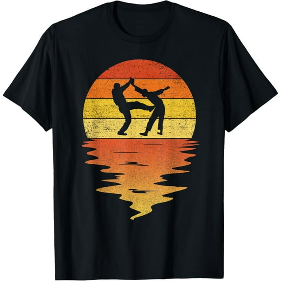 Krav Maga shirt retro sunset 70s vintage Krav Maga T-Shirt