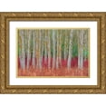 thumbnail image 1 of Kravanja, Jure 14x11 Gold Ornate Wood Framed with Double Matting Museum Art Print Titled - Birch Forest, 1 of 4