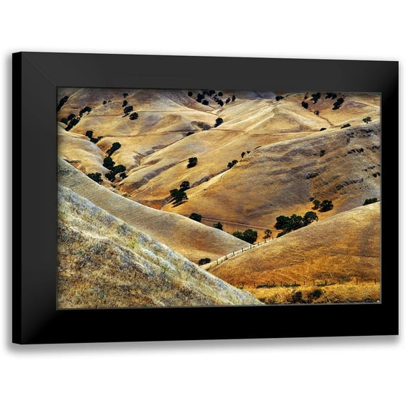 Kravanja, Jure 24x17 Black Modern Framed Museum Art Print Titled - Golden Hills