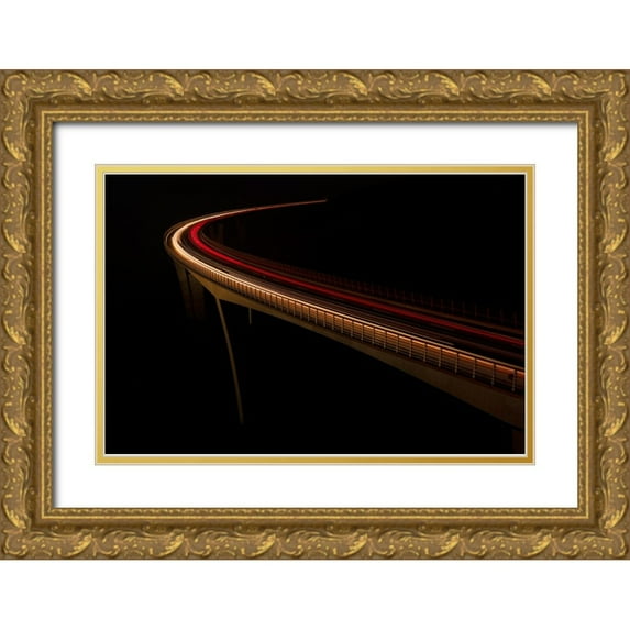 Kravanja, Jure 32x23 Gold Ornate Wood Framed with Double Matting Museum Art Print Titled - Arni kal, Slovenija