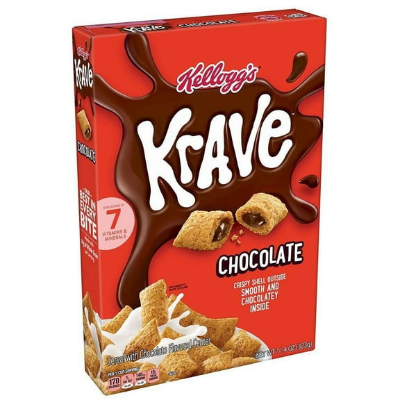 Krave Breakfast Cereal Chocolate 11.4 OZ Pack of 2