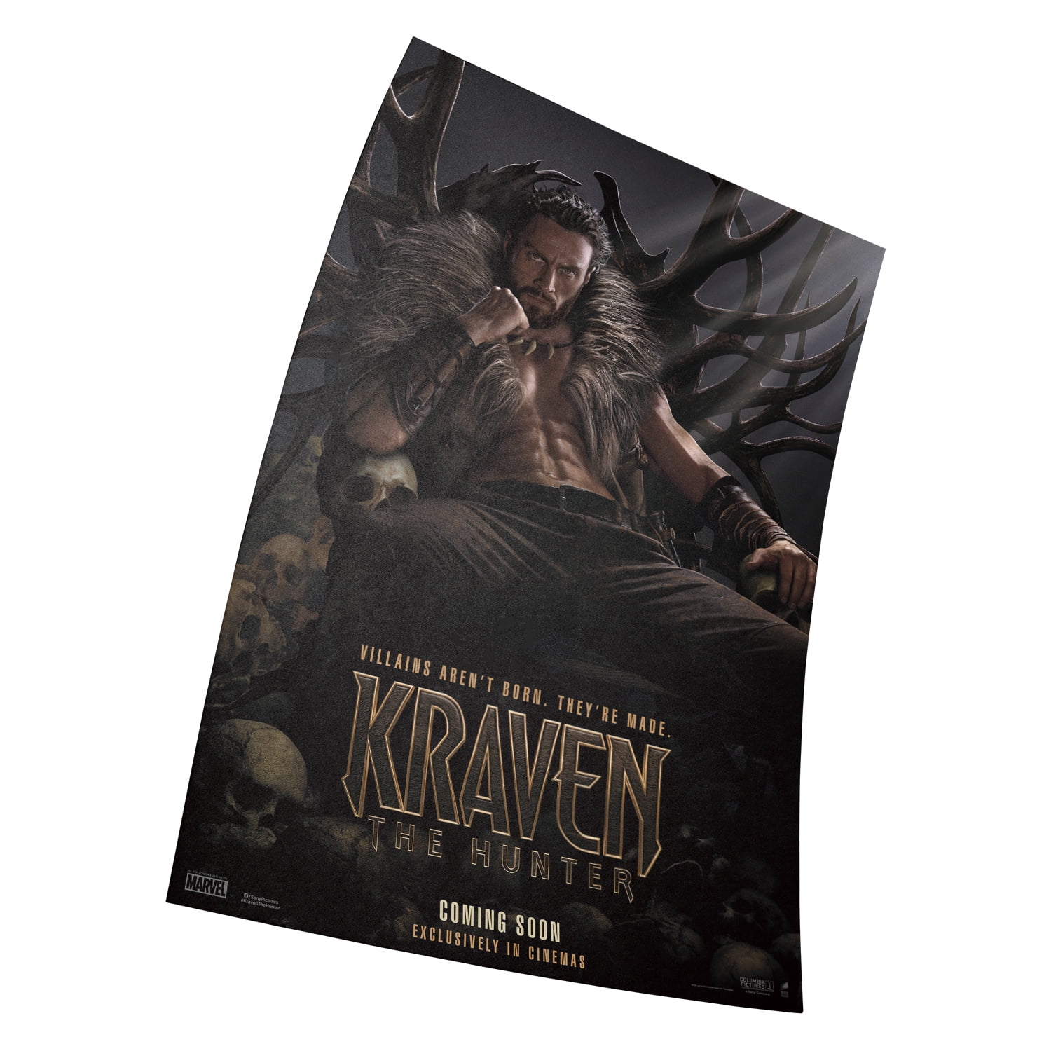 Kraven the Hunter 2024 Movie Poster 28x43cm Frameless Poster (11x17) inches Wall Art Home Decor