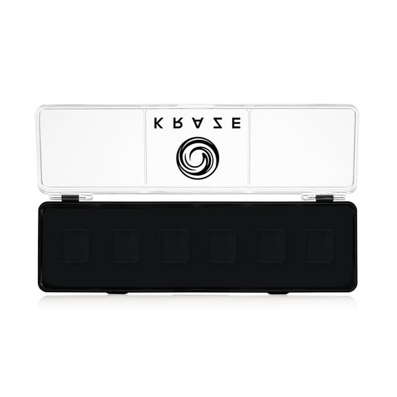 Kraze FX Empty Face Paint 6 Color Palette Tray - Rectangular Case Empty Container, Holds 6 Colors of Face Paint