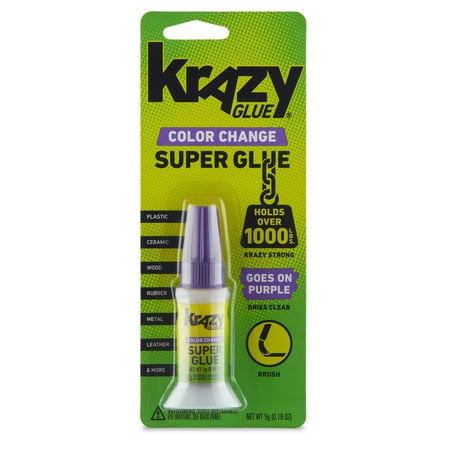 Elmer's Instant Krazy Glue Color Change 1 min Dry Time