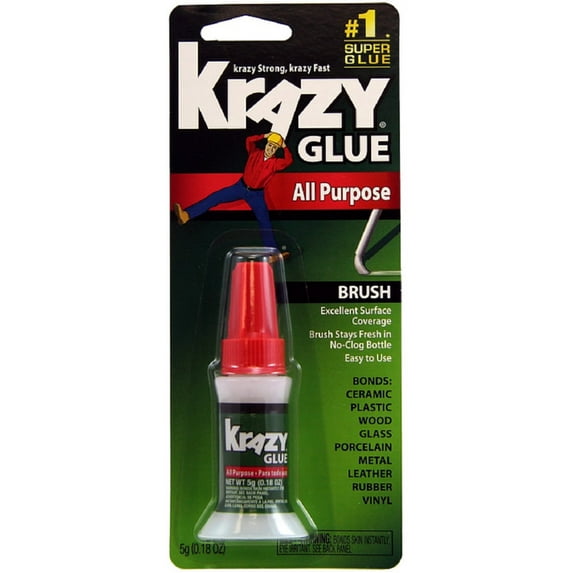Krazy Glue All-Purpose Brush On Formula 0.18 oz (Pack of 4)