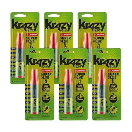 Krazy Glue, All Purpose Gel, Precision Control Pen, 4g, 6 Count