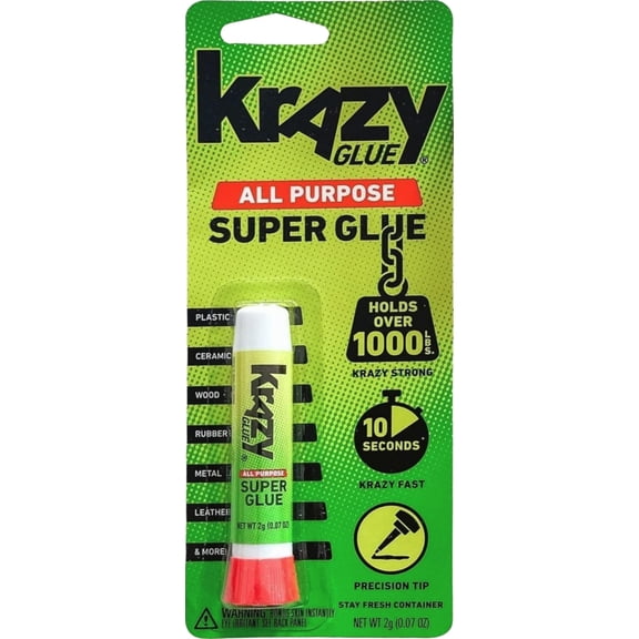 Krazy Glue, All Purpose Precision, 30 seconds, 0.07 oz, Multicolor