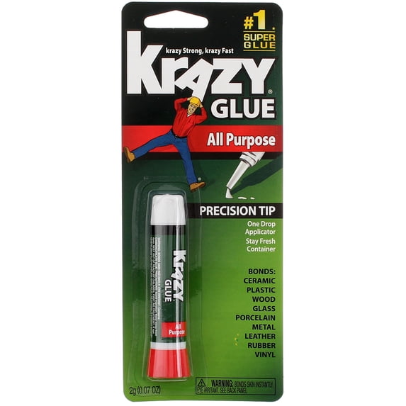 3 Pack Krazy Glue Instant strong Super Glue crazy fast Tube All Purpose 0.07oz