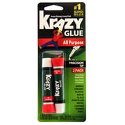 Krazy Glue, All Purpose Super Glue, Precision Tip, 2 G, 2 Count, 10 Second Dry Time