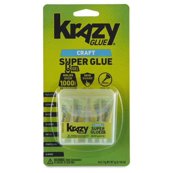 Krazy Glue Craft Mini Singles, Fine Tip, 4 Count