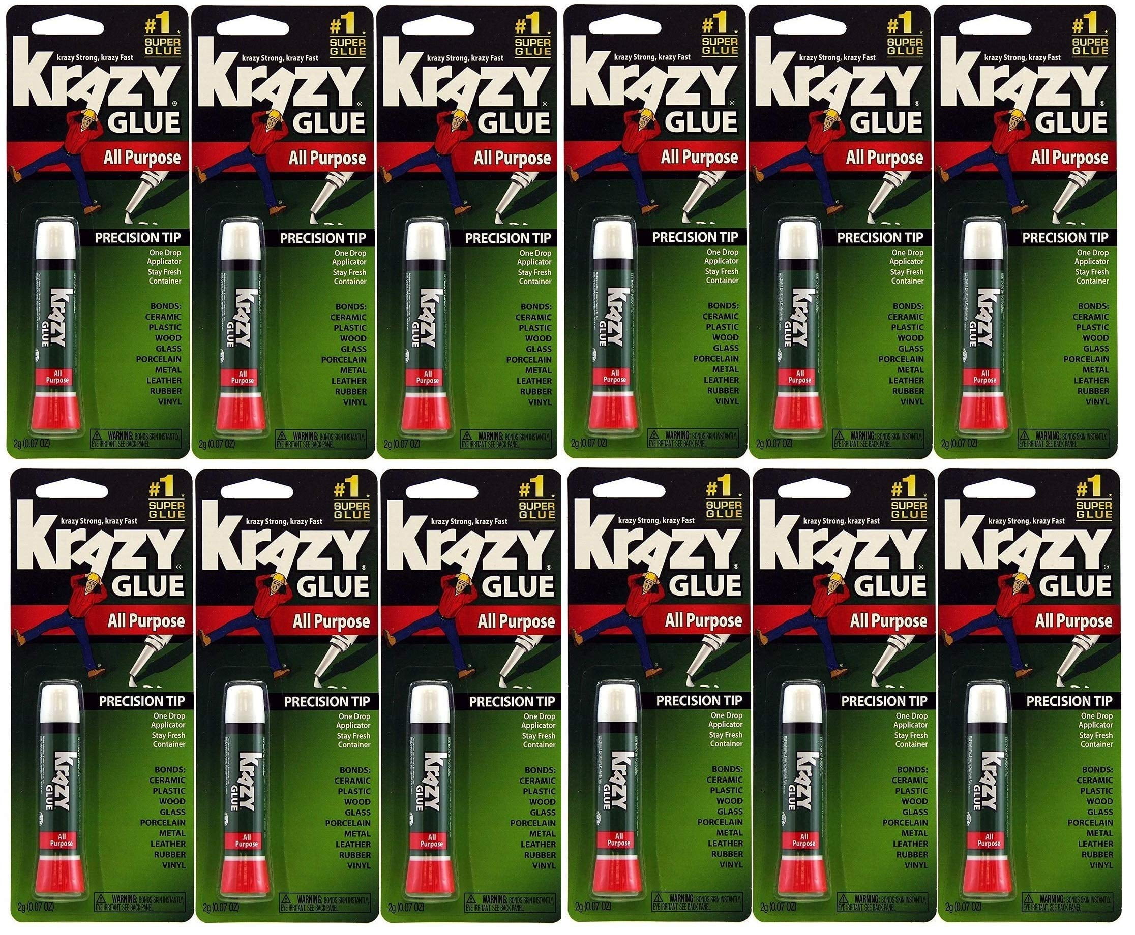 Krazy Glue Elmer's Original Crazy Super Glue All Purpose Instant Repair (12 Pieces)