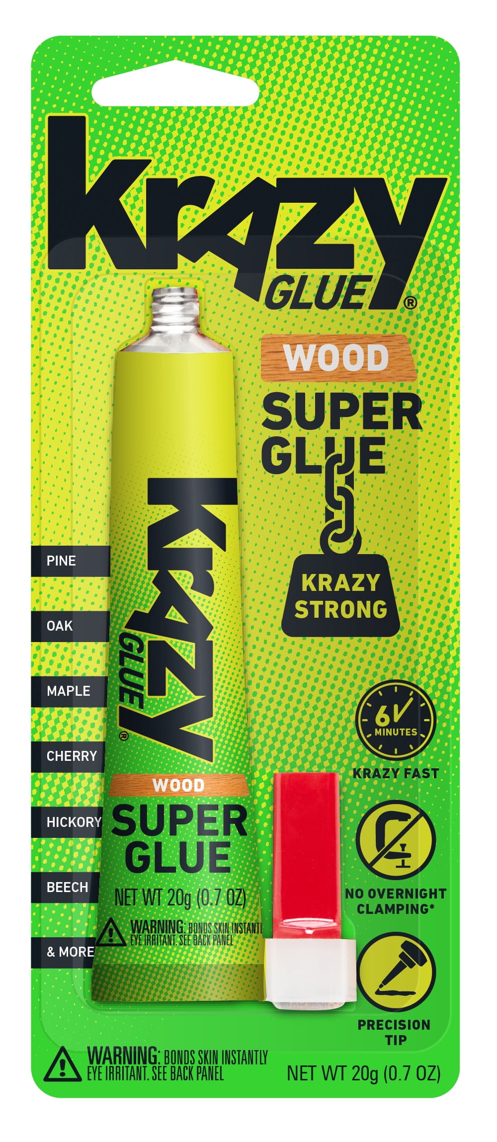 Krazy Glue Fast Drying Wood Glue, 20g, 1 Count