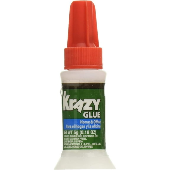 Krazy Glue Home and Office Brush-On Super Glue - Brush Applicator - Pack of 6, 0.18 oz