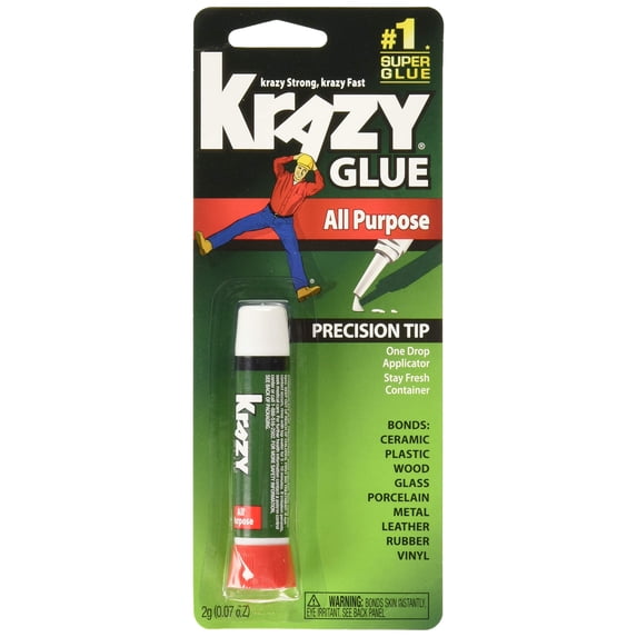 Krazy Glue Instant Purpose Tube 0.07-Ounce Pack of 6, Clear 6 count - Default Title