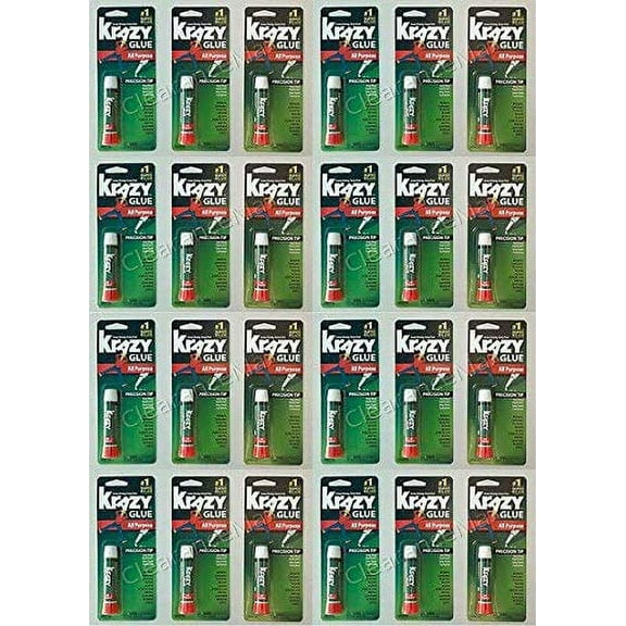 Krazy Glue KG585 Instant Purpose Tube 0.07-Ounce Clear-Pack of 24