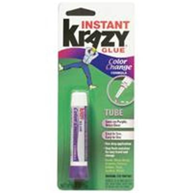 Krazy Glue KG98848R Colla Istantanea A Colori - 5,1 Gr, Pennello Applicatore, Asciuga Trasparente - 2
