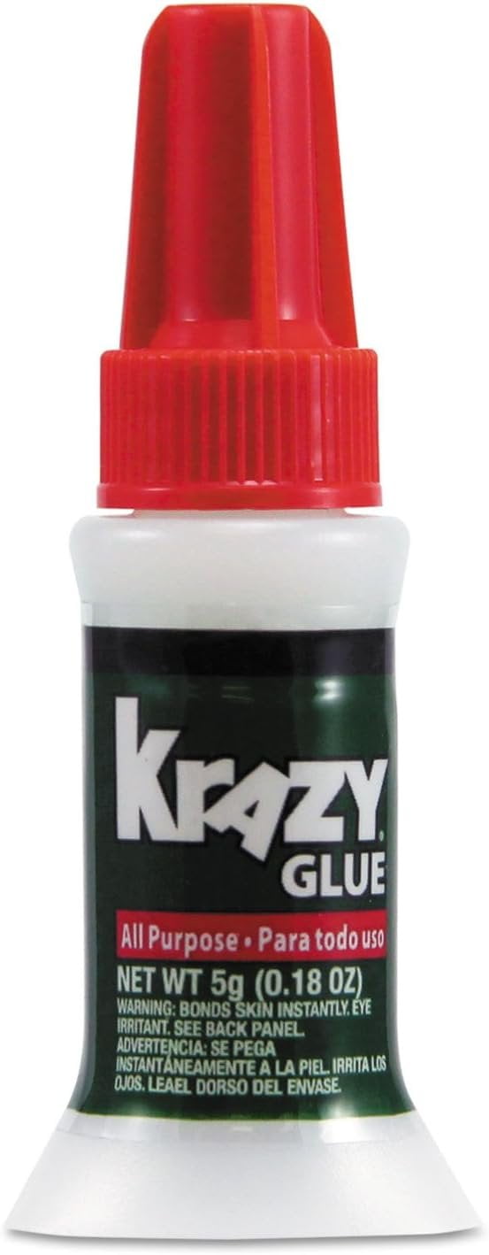 Krazy Glue KG92548R All Purpose Brush-On Krazy Glue, 17oz, Clear