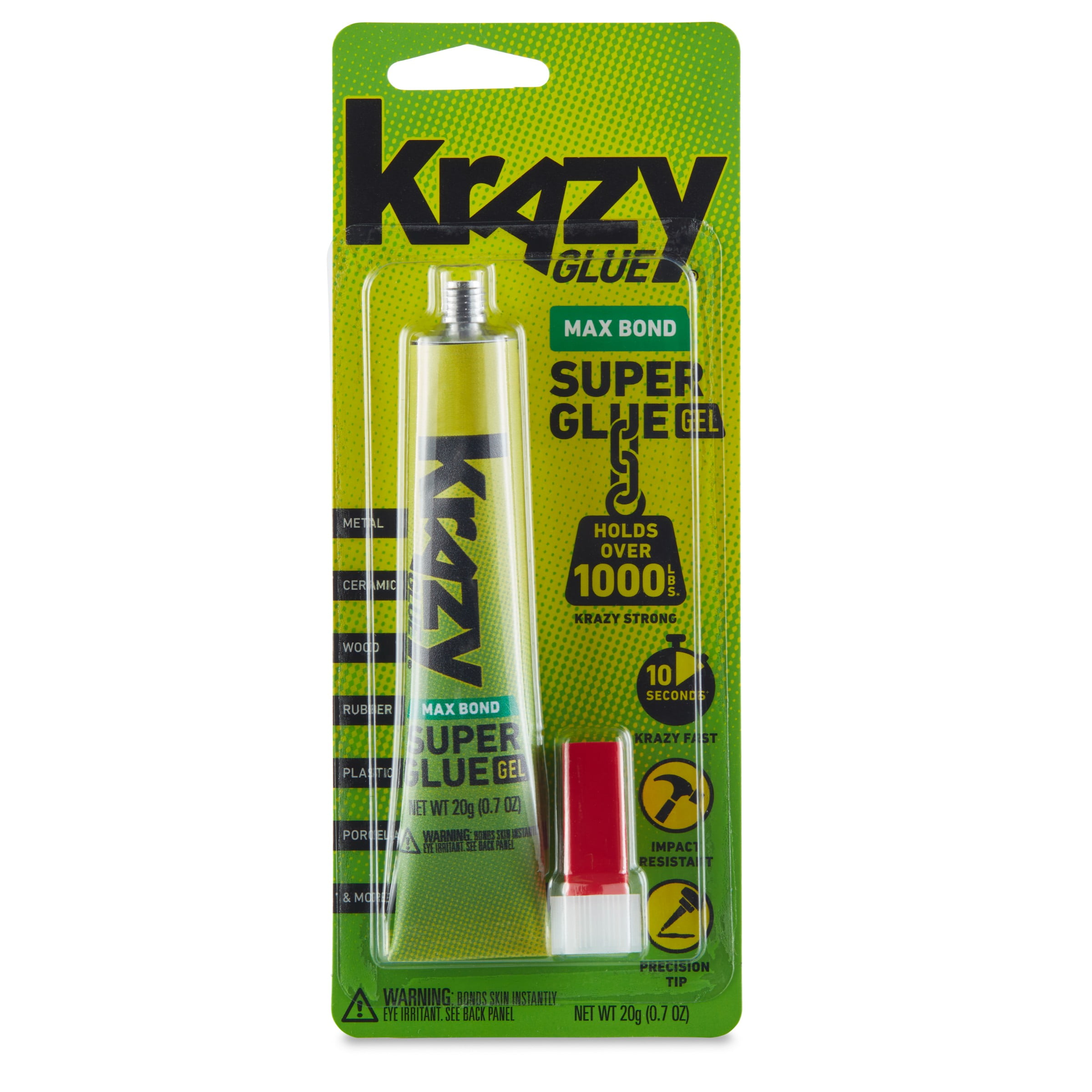 Krazy Glue Maximum Bond Ultra-Thick No-Run Gel Super Glue, 0.7 oz - Kroger