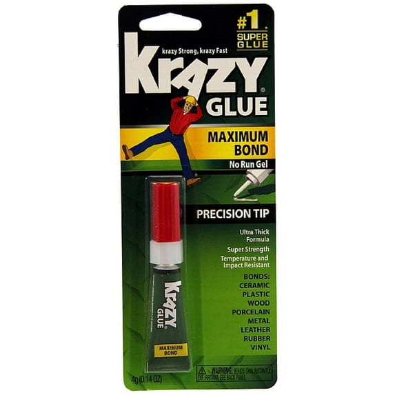 Krazy Glue Precision Tip, Maximum Bond 0.14 oz (Pack of 6)