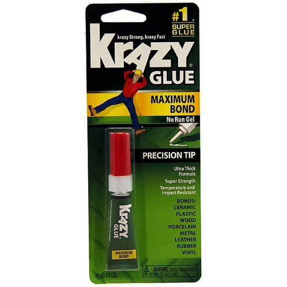 Krazy Glue Precision Tip, Maximum Bond 0.14 oz (Pack of 6)